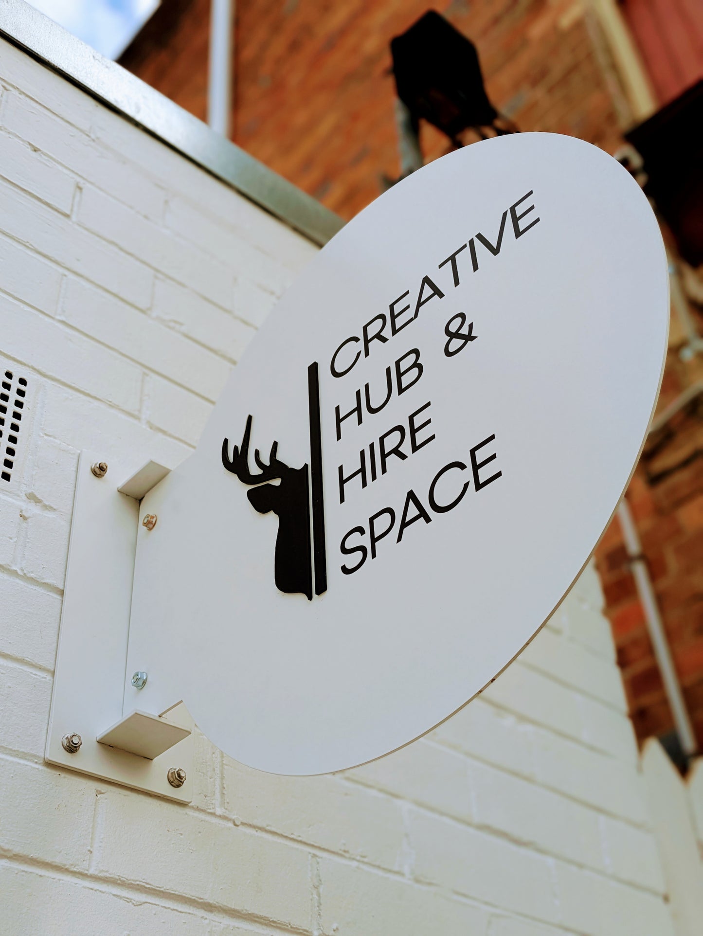 "BIGGIE" Circle Projection Sign